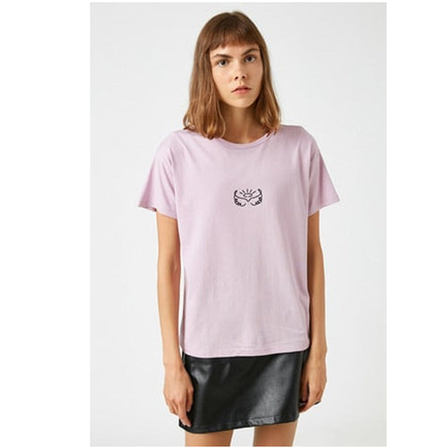 Koton Women Clothing Kadın Lila T Shirt
