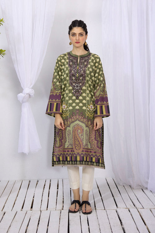 Sapphire - Embroidered Lawn Shirt