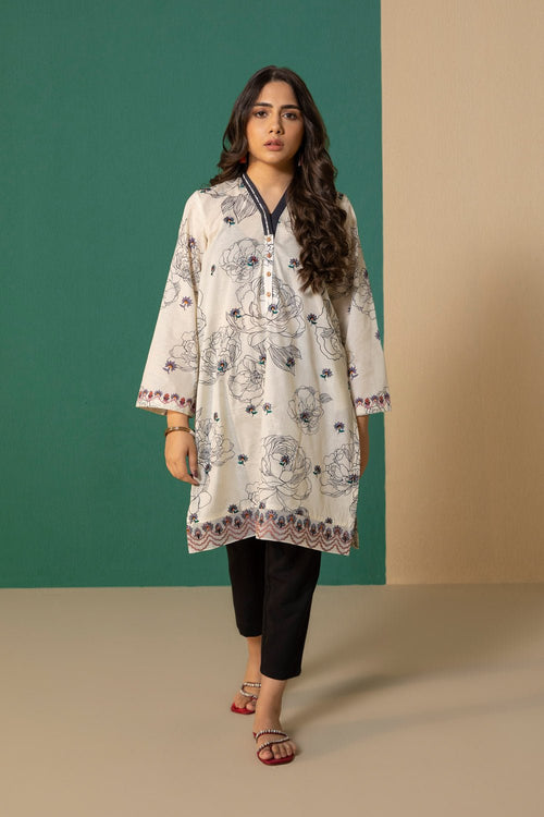 Sapphire - Embroidered Lawn Shirt