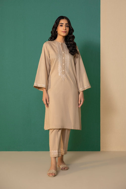 Sapphire - 2 Piece - Embroidered Cotton Suit