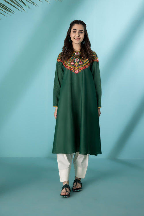 Sapphire - Embroidered Lawn Shirt