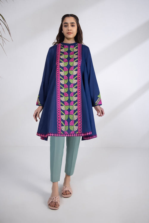 Sapphire - Embroidered Lawn Shirt