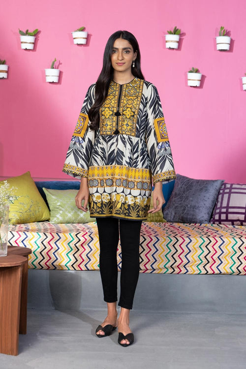Sapphire - Embroidered Lawn Shirt