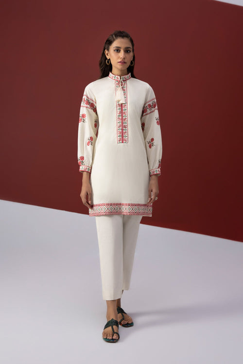 Sapphire- Embroidered Cambric Shirt