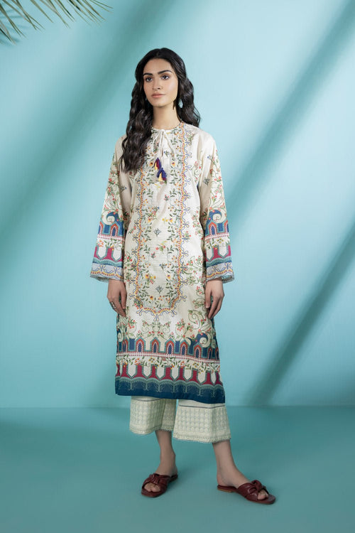 Sapphire - Embroidered Lawn Shirt