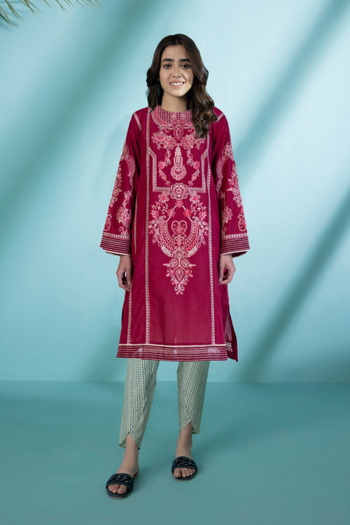 Sapphire - Embroidered Lawn Shirt
