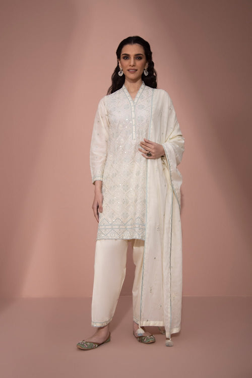 Sapphire - 3 Piece - Chikankaari Lawn Suit
