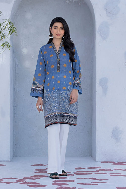 Sapphire - Embroidered Lawn Shirt