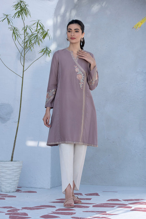 Sapphire - Embroidered Cotton Shirt