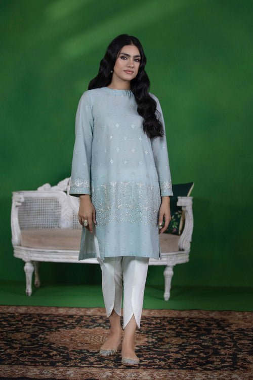 Sapphire - Embroidered Lawn Shirt