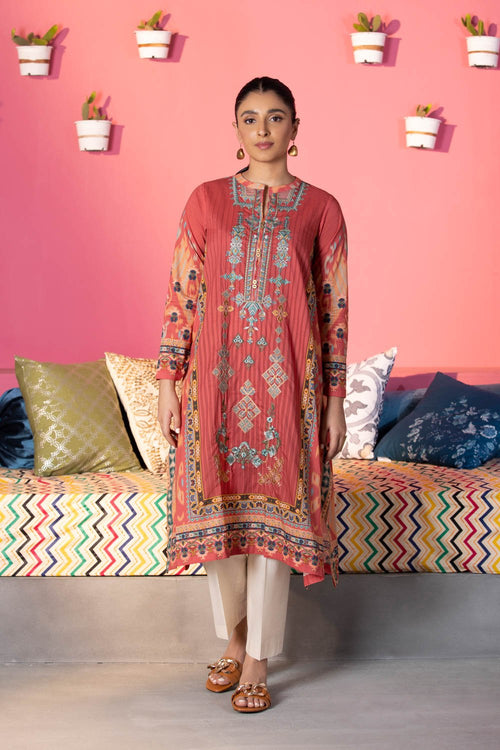 Sapphire - Embroidered Lawn Shirt