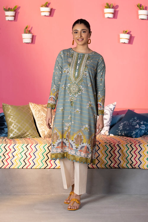 Sapphire - Embroidered Lawn Shirt