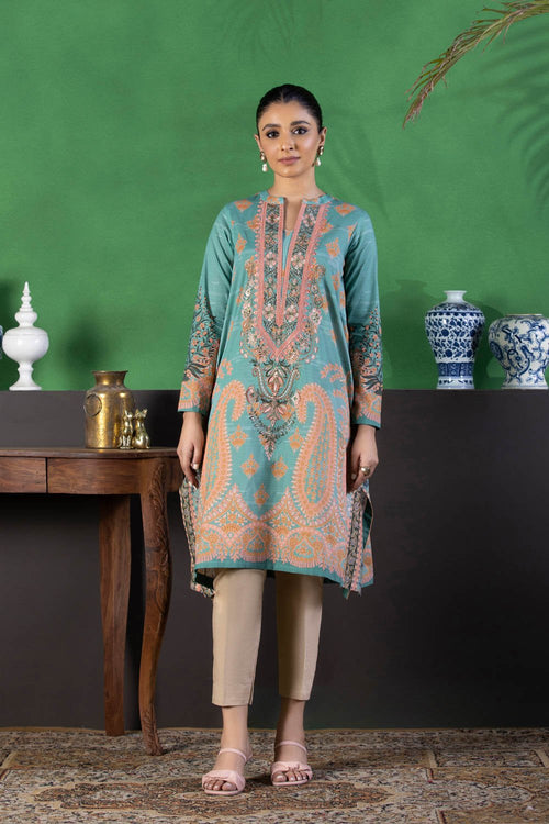 Sapphire - Embroidered Lawn Shirt