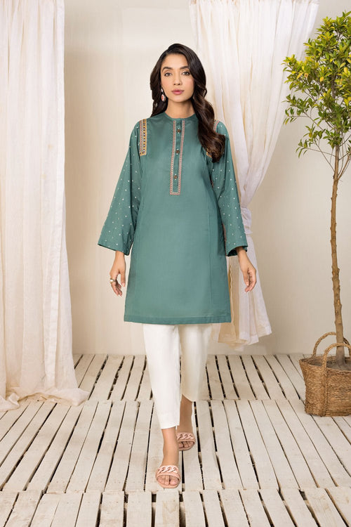 Sapphire - Embroidered Lawn Shirt