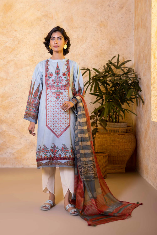 Sapphire - 2 Piece - Embroidered Cotton Suit