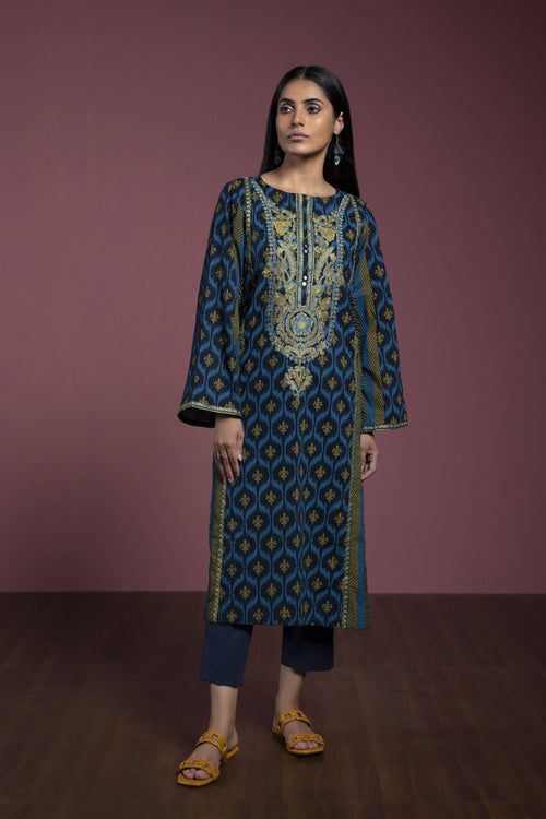 Sapphire - Embroidered Cotton Shirt