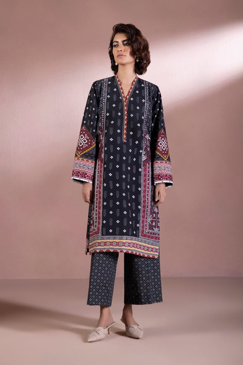 Sapphire - Embroidered Khaddar Suit