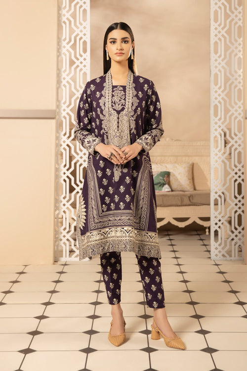 Sapphire - Embroidered Khaddar Suit