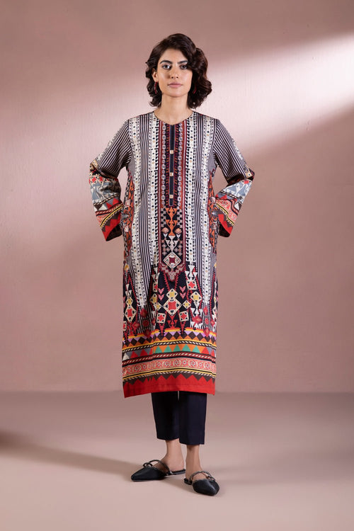 Sapphire - Embroidered Khaddar Suit