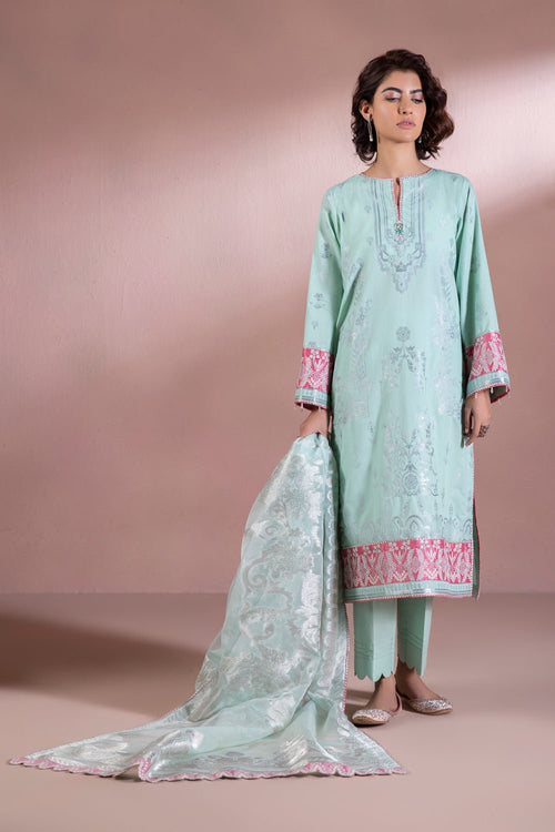Sapphire - Embroidered Jacquard Shirt