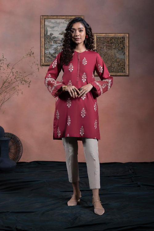Sapphire - Embroidered Twill Shirt