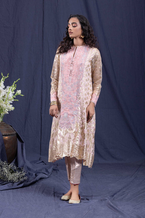 Sapphire - Embroidered Organza Shirt