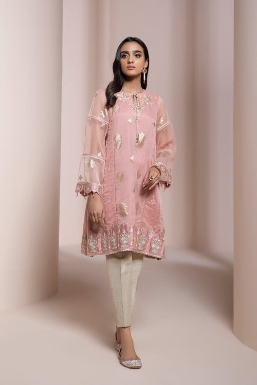 Sapphire - Embroidered Organza Shirt