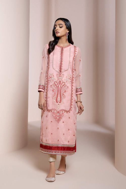 Sapphire - Embroidered Organza Shirt