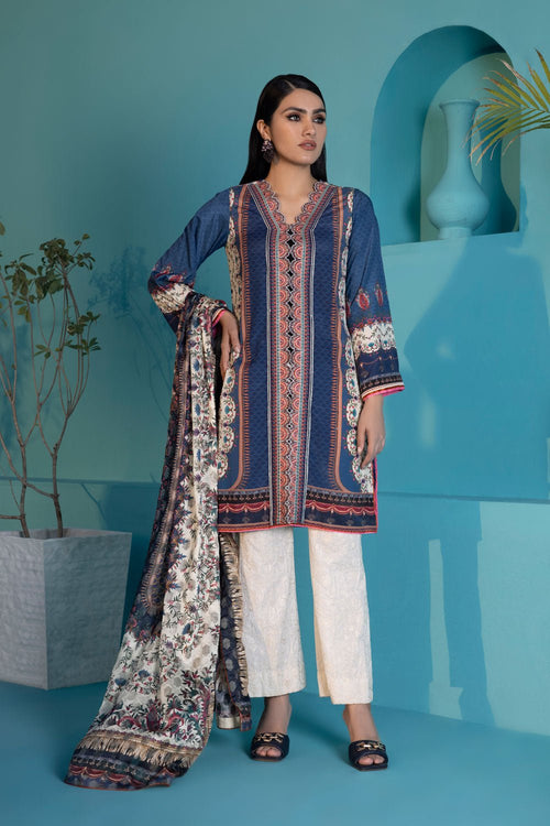 Sapphire - 1 Piece - Embroidered Silk Shirt