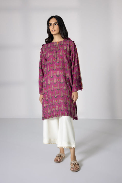 Sapphire- Printed Khaddar Shirt