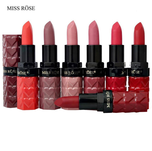 Miss Rose - Pack Of 4 Heart Matte Lipstick 4g*4 7301-22z3