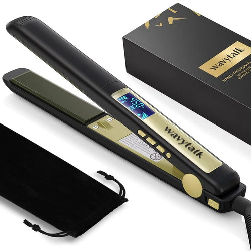 Wavytalk - Hair Straightener 100 Pure Titanium Flat Iron Hair Straightener