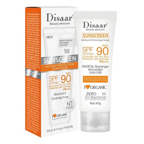 Disaar Sunscreen Spf 90 In Cream For Skin Protection Oil For Control 40g Ds313-2