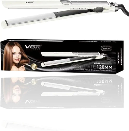 Vgr - Professional Hair Straightener, 120mm Ceramic Plates