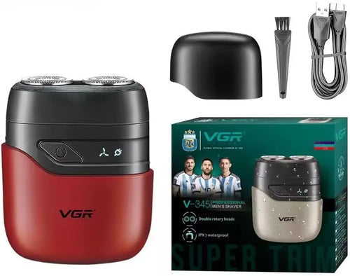 Vgr - Professional Electric Shaver, Dual Rotary Heads, Ipx7 Waterproof