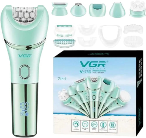 Vgr - V-756 7-in-1 Electric Lady Epilator Set