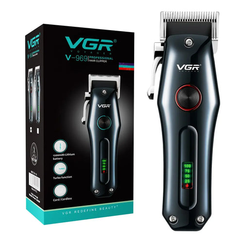 Vgr - V-969 Professional Salon Series Hair Clipper - 180 Minutes Runtime, Turbo Function