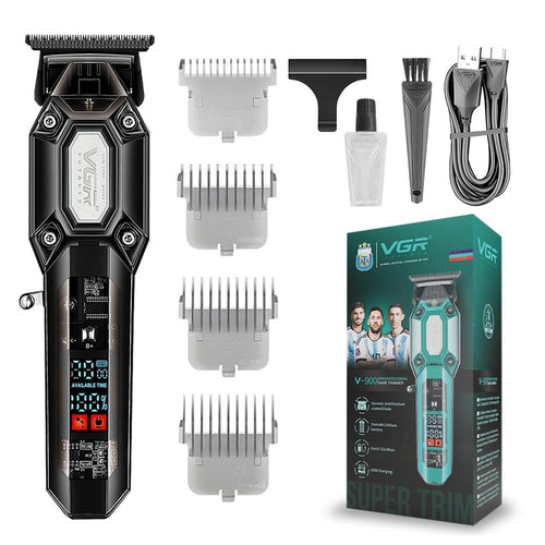 Vgr - V-900 Professional Salon Series Hair Trimmer For Men's - 120 Min Runtime, Ceramic & Titanium-coated Blade, Cord/cordless
