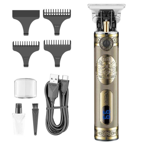 Vgr - V-948 Professional Rechargeable Cordless Hair Clipper With Led Display