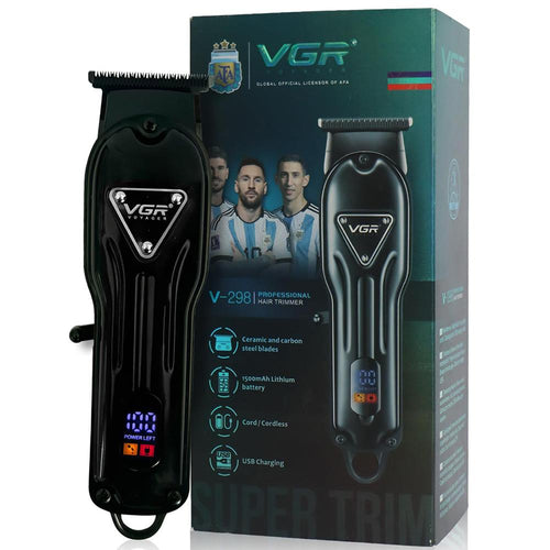 Vgr - V-298 Professional Hair Trimmer, Cord/cordless Use, 1500mah Lithium Battery With 200 Minutes Runtime