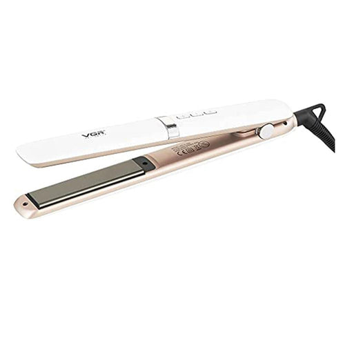 Vgr - Mm Ceramic Flat Iron Slim Plate, Led Display, 150c Adjustable, Uniform Heat, 360 Swivel