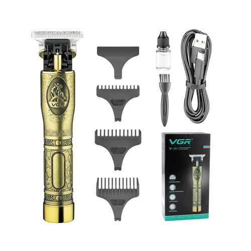 Vgr - V-081 Professional Rechargeable Cordless Hair Trimmer Vintage T9 With Stainless Steel Blades