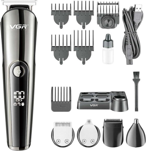 Vgr - V-107 Professional 11in1 Ipx6 Washable Grooming Kit Trimmer For Men, 150 Min Runtime