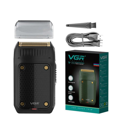 Vgr - V-353 Professional Electric Ultra Thin Shaver Rechargeable Razor For Face Care Beard Trimmer Reciprocating Blade With Usb Travel Shaver