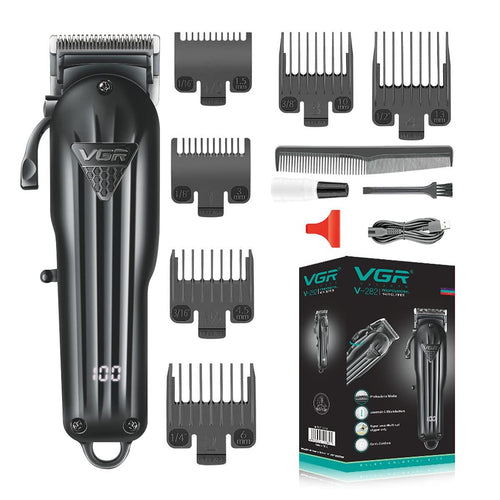 Vgr - V-282 Salon Series Professional Digital Display Cordless Hair Clipper