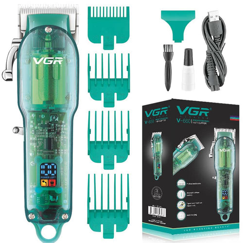 Vgr - V-660 Professional Rechargeable Cordless Hair Clipper With Self Sharpening Blades