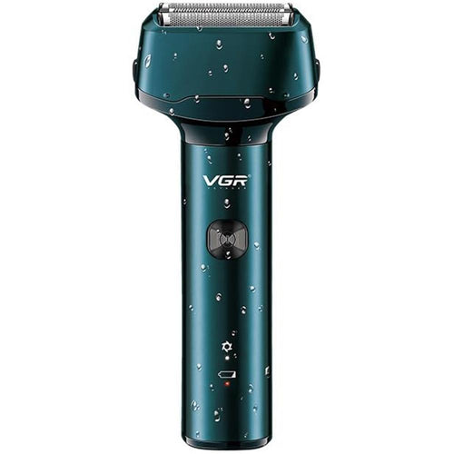 Vgr - V-370 Premium Cordless Rechargeable Ipx5 Fully Waterproof 3 Blades Wet & Dry Electric Razor Beard Shaver For Men
