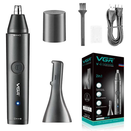 Vgr - V-613 Ear, Nose & Eyebrow Trimmer Professional Usb Rechargeable Nose Trimmer For Men And Women