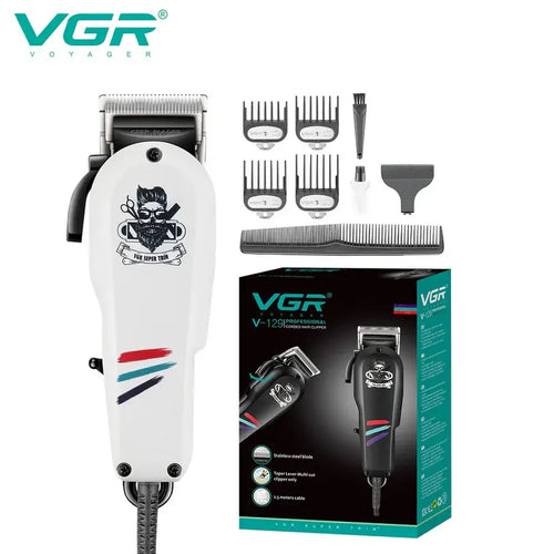 Vgr - V-129 Professional Hair Clipper & Beard Trimmer Â€“ Adjustable, Ac Powered, Low Noise Grooming Tool