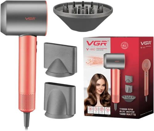 Vgr - V-440 Professional Hair Dryer & Styler Â€“ 110000 Rpm Bldc Motor, Ionic Technology